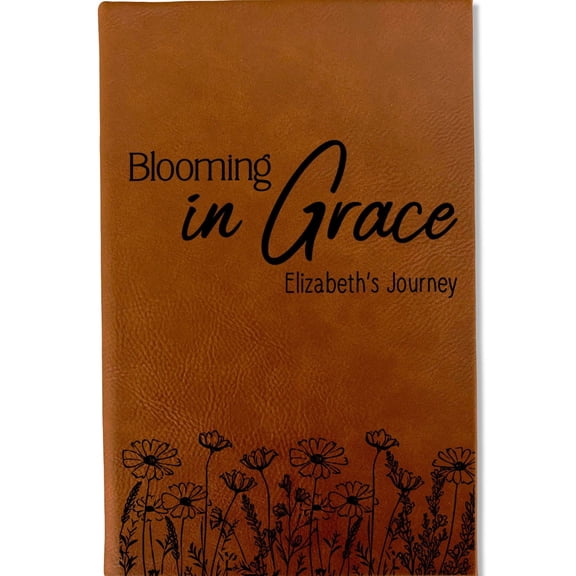 Personalized Christian Prayer Journal for Men & Women, Custom Engraved Name, Daily Devotional, Scripture Writing, Gratitude and Faith Gift