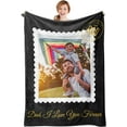 thumbnail image 1 of Personalized Christmas Birthday Gifts for Mom from Daughter Son Kids Custom Throw Picture Blanket Customized Blanket with Photos for Women, Grandma, Mother in Law 40"X50", 1 of 6