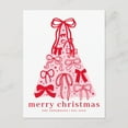 thumbnail image 1 of Personalized Christmas Card – Festive Christmas Tree Design with Bows – Customizable Name – Perfect Holiday Greeting for Family & Friends, 1 of 2