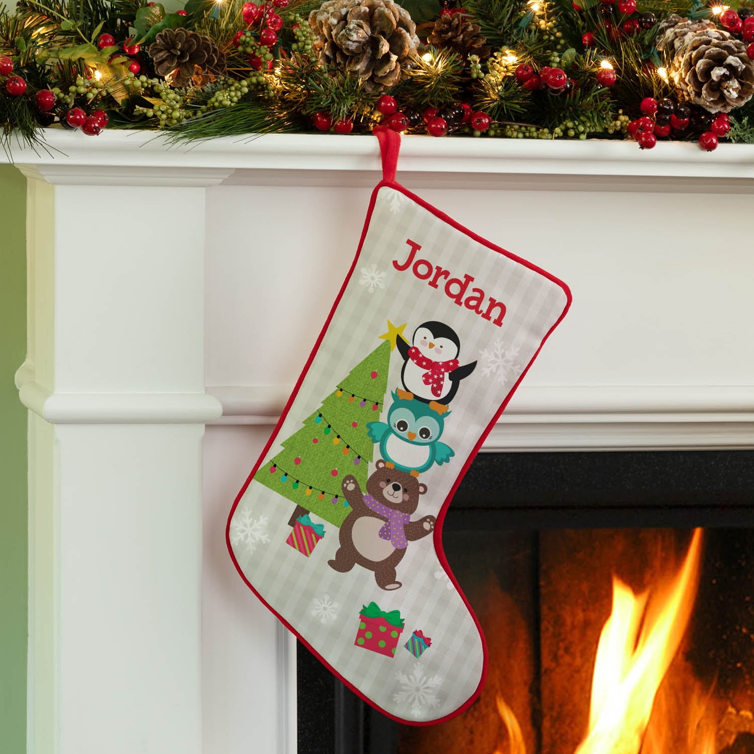 Personalized Christmas Critters Stocking