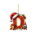 thumbnail image 1 of Personalized Christmas Letter Ornaments - 26pc Acrylic Alphabet for Tree/Wreath Decor (3.14") - DIY Holiday Name Speller, 1 of 6