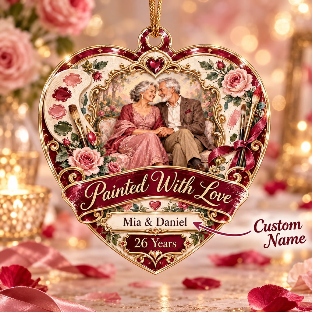 Personalized Christmas Ornament 26th Anniversary Couple Keepsake ...