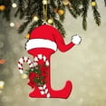 thumbnail image 1 of Personalized Christmas Ornament 3.1 Inch Acrylic Letter Pendant with Hanging String Family Name Initial Holiday Tree Decor, 1 of 6