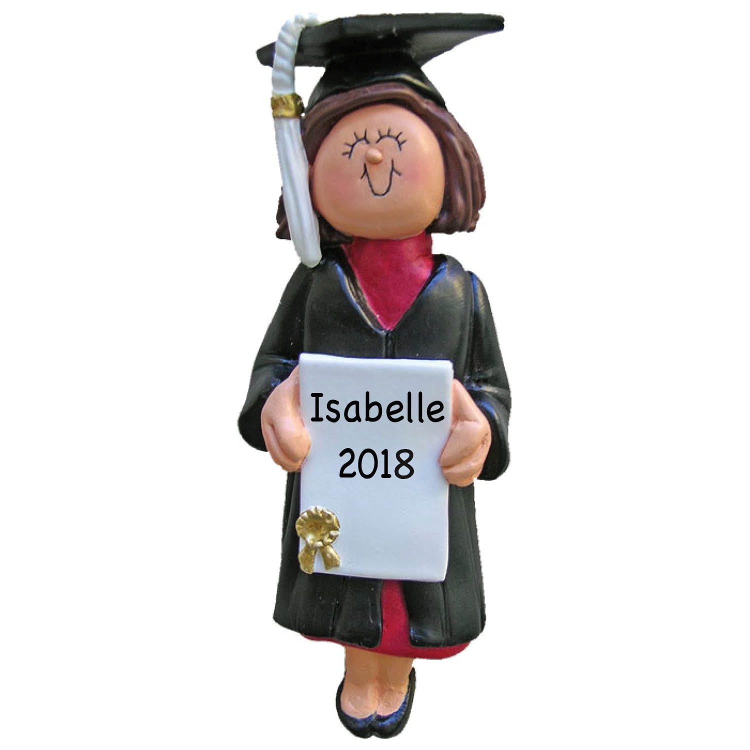 Personalized Christmas Ornament - Female Graduate