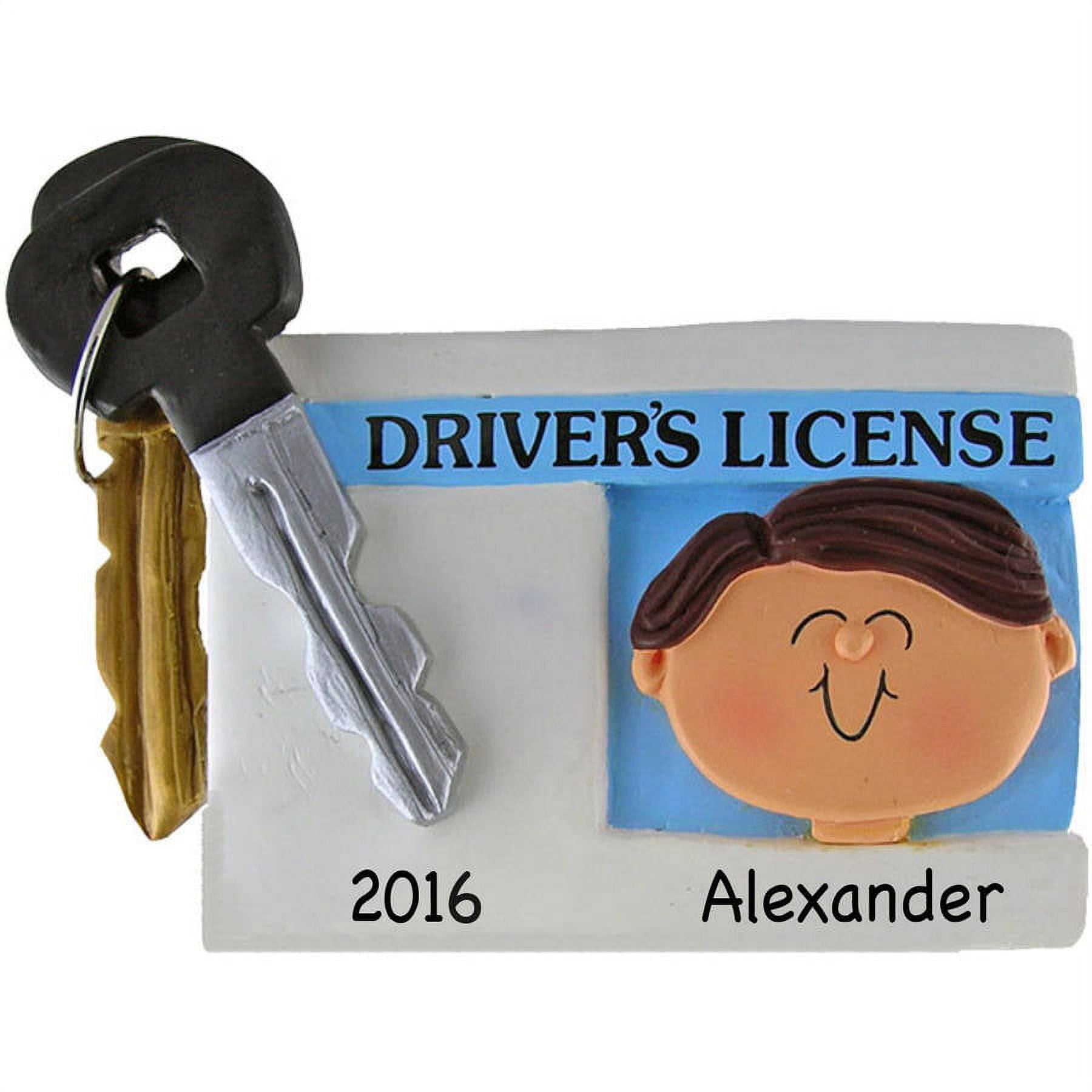 Personalized Christmas Ornament - Male License