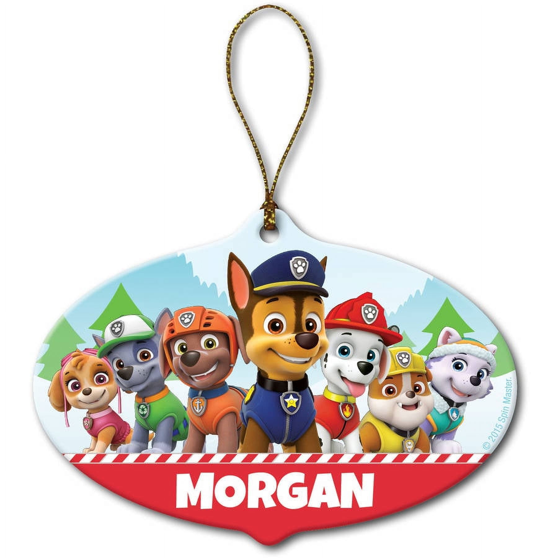 Personalized Christmas Ornament - PAW Patrol Holiday Pups - Walmart.com