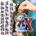 thumbnail image 1 of Personalized Christmas Ornaments 2025, Acrylic Letter Ornaments with Deer Pendant, Custom Wooden Table Decor for Tree, Unique Holiday Gift, 1 of 5