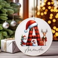 thumbnail image 1 of Personalized Christmas Ornaments 2025 Ceramic Custom Name Date Initial A-Z Monogram Christmas Ornament Personalized Ornament Christmas Xmas Tree Decorations for Kids Couples Family Friends, 1 of 3