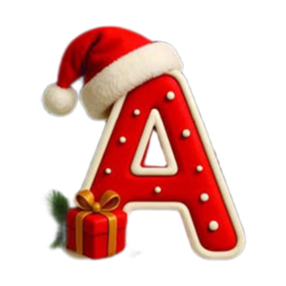 Personalized Christmas Ornaments - 26 Letter Acrylic Tree Pendants for Family Name Decor