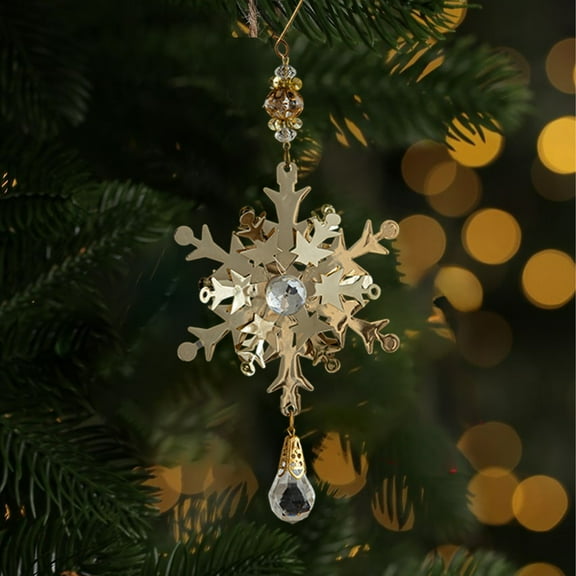 RXMEKW Personalized Christmas Ornaments Iron Snowflake Pendants, Christmas atmosphere Decorations