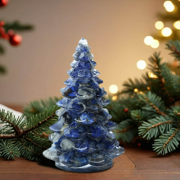 RXMEKW Personalized Christmas Ornaments Mini Resin Christmas Trees, Tabletop Home Decorations