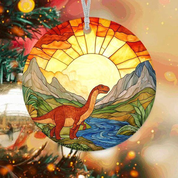 Personalized Christmas Ornaments Roaring Dinosaur, Roaring Dinosaur Ornament, Roaring Dinosaur Present Ideas, Roaring Dinosaur for Trees 7NBqL8