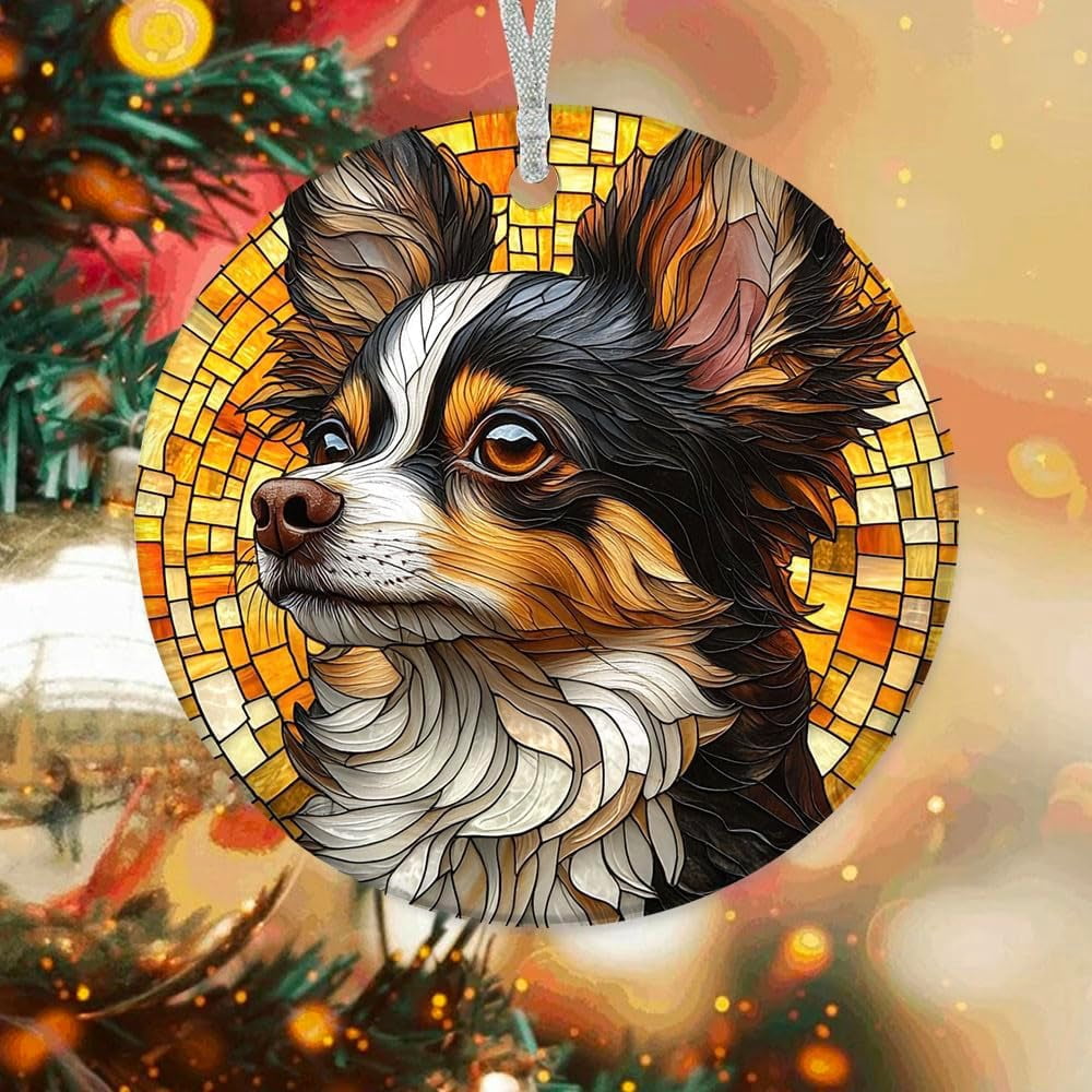 Personalized Christmas Ornaments Tri 4gFVjL (Chihuahua 5)