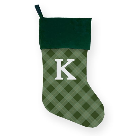 Personalized Christmas Stocking with Initial – Custom Holiday Stocking for Family, Kids, Pets & Couples – Embroidered Name Stocking, Christmas Mantle Decor