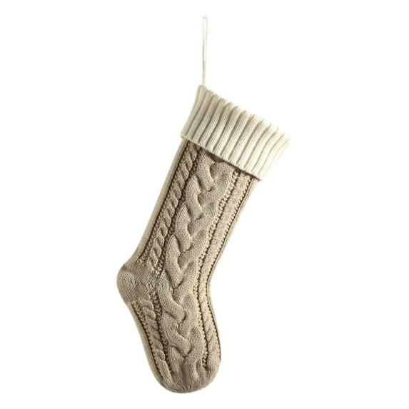 Personalized Christmas Stockings, 18.1" Large Custom Stockings with Embroidered Name, 1 Pack Knitted Xmas Stocking for Kids,Holiday and Family Stocking for Fireplace Christmas Party Decoration