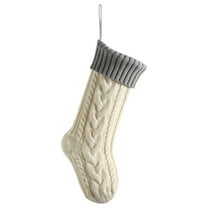 Personalized Christmas Stockings, 18.1" Large Custom Stockings with Embroidered Name, 1 Pack Knitted Xmas Stocking for Kids,Holiday and Family Stocking for Fireplace Christmas Party Decoration