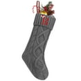 thumbnail image 1 of Personalized Christmas Stockings with Initials, 18 Inches Large Embroidered Monogrammed Cable Knit Christmas Stocking for Family, Xmas Holiday Party Gifts & Decoration for Fireplace, 1 of 7