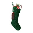 thumbnail image 1 of Personalized Christmas Stockings Personalized, 18 inches Large Cable Knitted Christmas Stockings with Names Tags, Christmas Decoration, 1 of 8