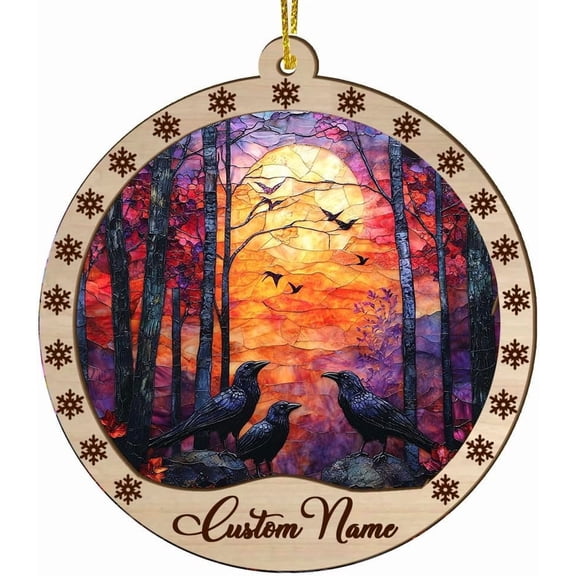 Personalized Christmas Suncatcher Bird, Bird Ornament, Bird Present Ideas, Bird for Trees - 2075TG16 OlHpJf (Bird 9)