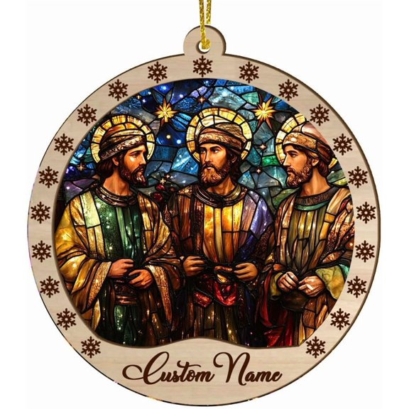 Personalized Christmas Suncatcher Three Magi, Three Magi Ornament, Three Magi Keepsake, Three Magi 2062TG21 oVa0WT (Three Magi 9)
