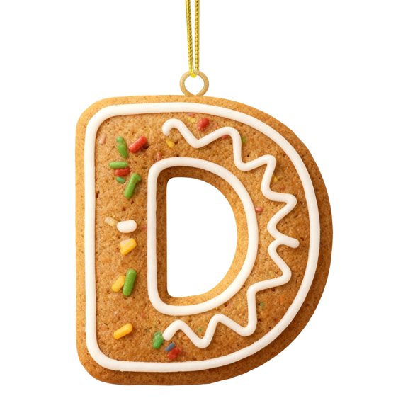 Personalized Christmas Tree Ornaments, 26 Letters Alphabet Pendant Decor for Xmas Tree, Family Name Holiday Decorations for Mantel Display and Front Door Welcome, Custom Tree Hanging Decor Akmoler