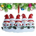 thumbnail image 1 of Personalized Christmas Trees Ornaments, Gnomes Personalized Family Christmas Ornaments, Custom Names, Family of 5, 1 of 8