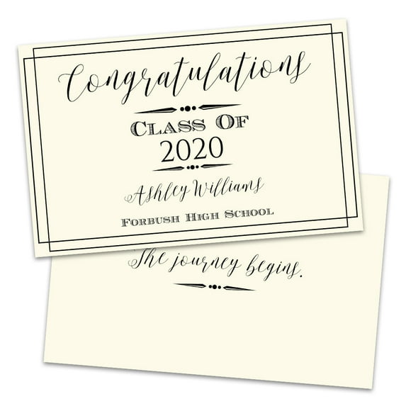 Personalized Classic Frame Graduation Announcement