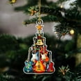 thumbnail image 1 of Personalized Classic Guitar Christmas Ornament 2025 Custom Name Acoustic Guitar Ornament for Music Lovers Guitarists Gift 2D Flat Acrylic Musical Instrument Xmas Tree Decoration Keepsake, 1 of 6
