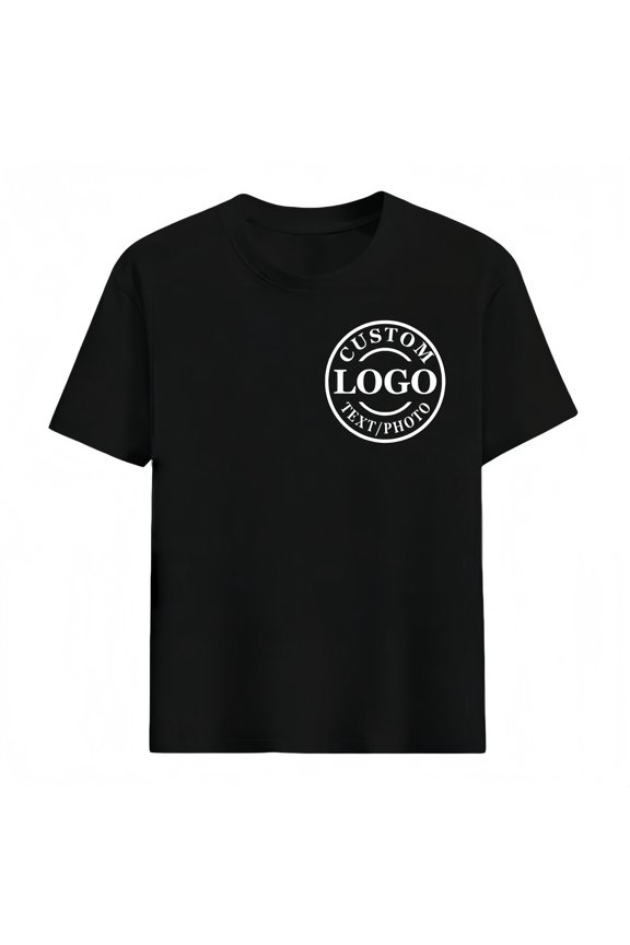 Personalized Coach Work Identity T-Shirt Custom Name Logo Photo Daily Wear Tee