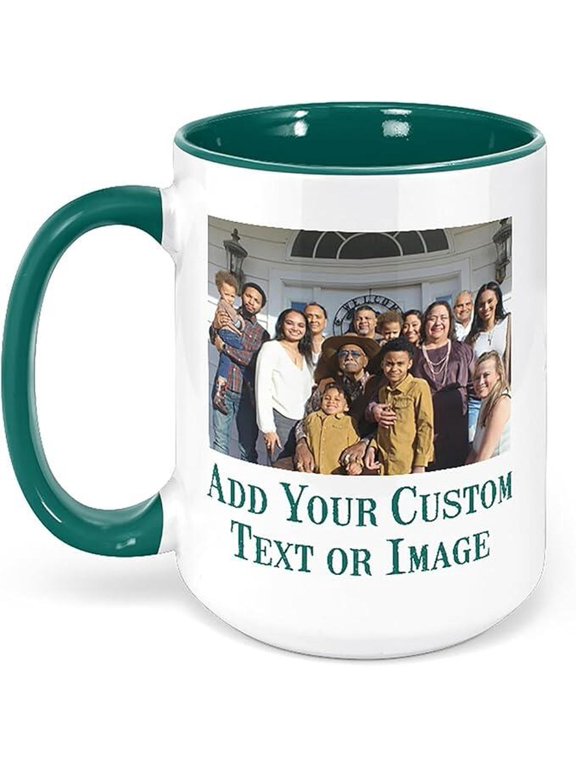 Personalized Coffee, Custom Photo Text 15Oz Ceramic, Customized Picture, AURORAVALLEY, 11oz-15oz Mug