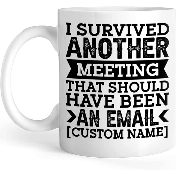 Personalized Coffee Mug, Customized Cup With Funny Text For Coworkers, Gifts For Boss, Colleagues On Birthday, Holiday, Design Your Own Novelty Desk Accessories, Office Travel Mug