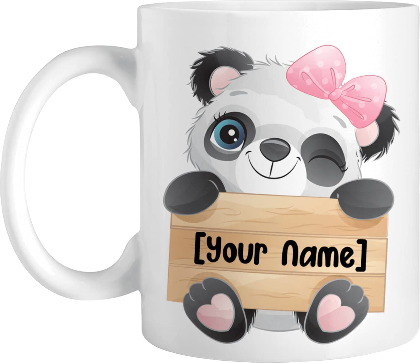 Personalized Coffee Mug Cute Boy Girl Panda, Customized Name Lovely Panda  Cup, Custom Cute Boy Girl Panda Cup, Gift For Brother, Sister, Children,  Kid On Birthday, Holiday, Ceramic Cup 