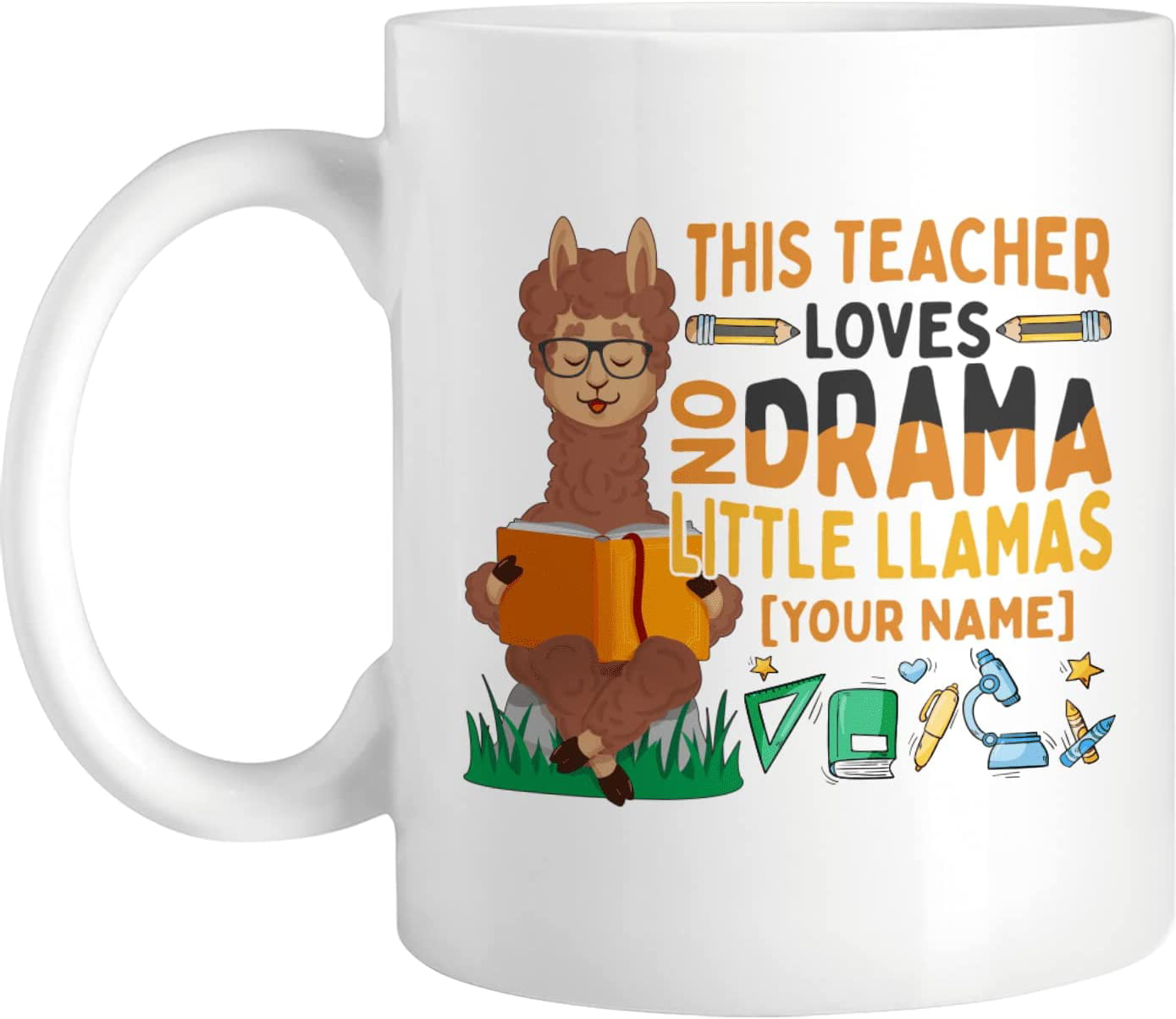 Spanish Teacher Gift Dímelo en Español with Funny Llama Travel Mug by  trndsttr