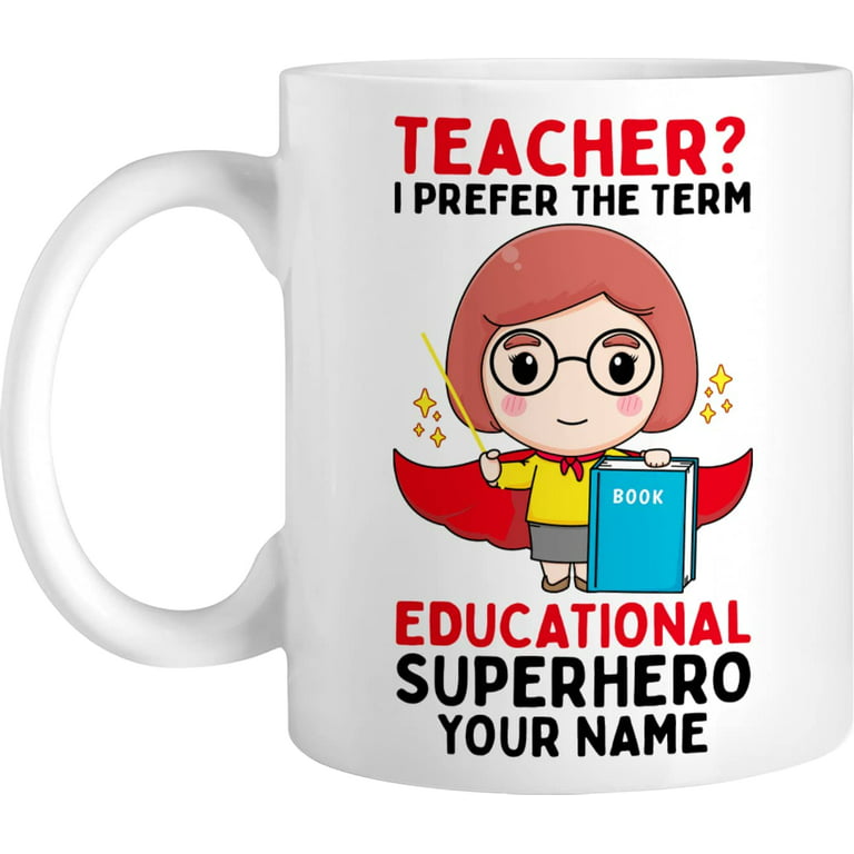 Custom Male Teacher Coffee Mug With Caricature From Photo, Personalized  Cartoon Mug for Men Teacher, Funny Male Teacher Gift Ideas 