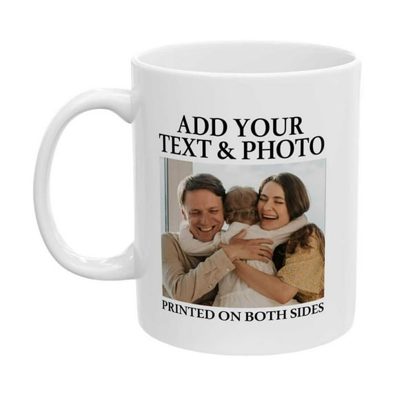 Personalized Coffee Mugs, Photo Mugs Personalized, Customized Coffee Mugs, Custom Coffee Mug, Tazas Personalizadas, Personalized Cups (11 oz_White),White
