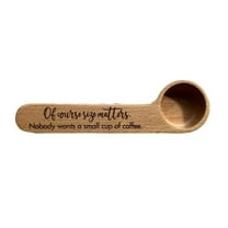 Personalized Coffee Scoop, Bag Clip, Coffee Spoon, Wooden Coffee Scoop, Custom Coffee Scoop, Kitchen tools, Coffee gift, Coffee Lover Gift