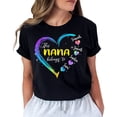 thumbnail image 1 of Personalized Colorful Heart T-Shirt for Grandma - Casual Mother's Day Gift S-4XL, 1 of 5