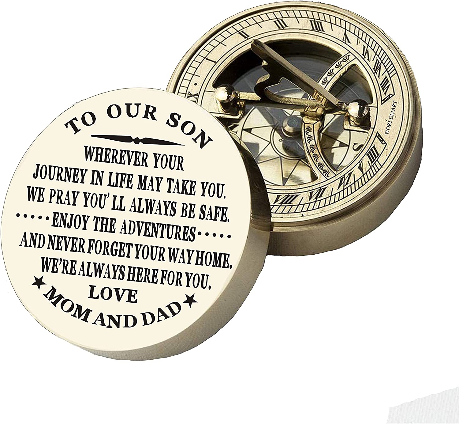 Personalized Compass, Gift for Son, to Our Son, Mom to Son, Dad to Son, Boyfriend, for