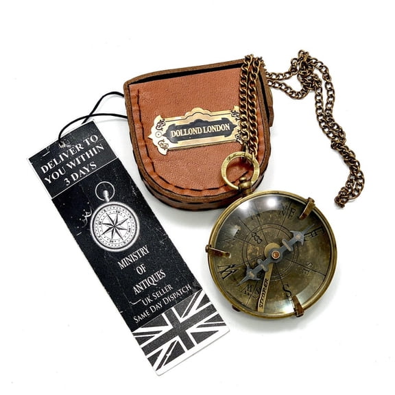 Personalized Compass, Pocket Compass, Brass Compass, Gift for Dad, Wedding Gift, Engraved Compass, Baptism Gift, Groomsmen Gift, Handmade