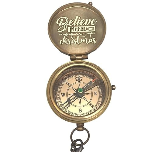 Personalized Compass as a beautiful Valentine's Day Gift for Girlfriend, Gift for Wife, Brass Pocket Compass Gifts for Men, Thanksgiving Gift