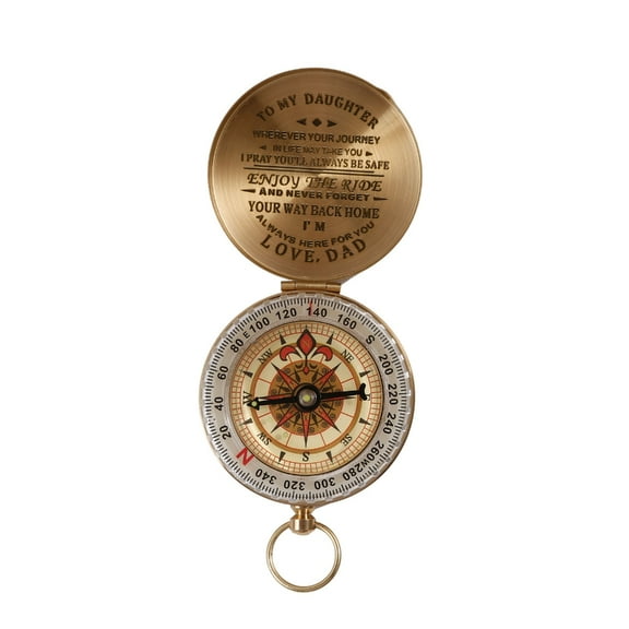 ✪ Personalized Compasses Vintage Directional Compasses Adventure Accessory Birthday Gift for Son/Daughter/Husband/Wife