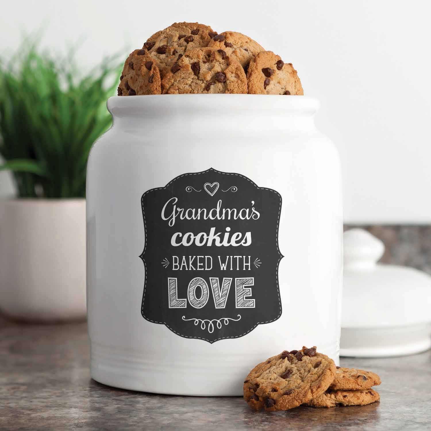 Personalized Cookies Baked with Love Treat Jar