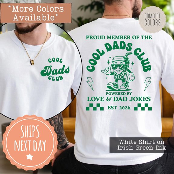 Personalized Cool Dads Club Shirt with Est Date Custom Dad Tee Dadamp39s Birthday Gift Ide