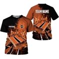 thumbnail image 1 of Personalized Cornhole 3D Player T-Shirt for Team Uniform Funny Gift Men Women (Orange, XL), 1 of 8