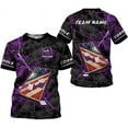 thumbnail image 1 of Personalized Cornhole 3D Player T-Shirt for Team Uniform Funny Gift Men Women (Purple, 2XL), 1 of 8
