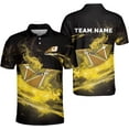 thumbnail image 1 of Personalized Cornhole Polo Shirts 3D Over Print for Men & Women, Funny Cornhole Player Sports Polo T-Shirt for Team (Yellow, 5XL), 1 of 8