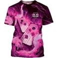 thumbnail image 1 of Personalized Cornhole Shirts 3D Over Print for Men & Women, Funny Cornhole Player Toss Sports T-Shirt for Team (Pink, XL), 1 of 9