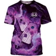 thumbnail image 1 of Personalized Cornhole Shirts 3D Over Print for Men & Women, Funny Cornhole Player Toss Sports T-Shirt for Team (Purple, M), 1 of 9