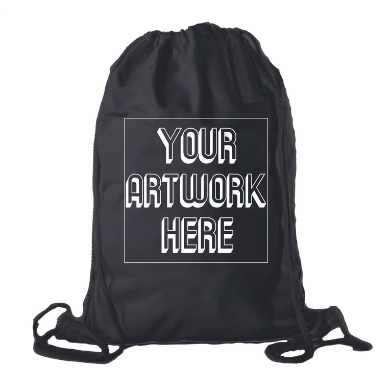 Personalized Cotton Drawstring Backpacks, Your logo here Custom Cinch Sacks