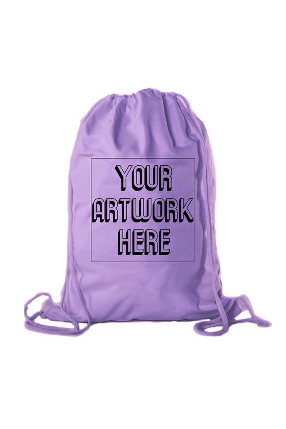 Personalized Cotton Drawstring Backpacks, Your logo here Custom Cinch Sacks